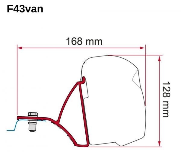 Fiamma Adapter F43van Renault Trafic ab 2015 L2 deep black #98655A021